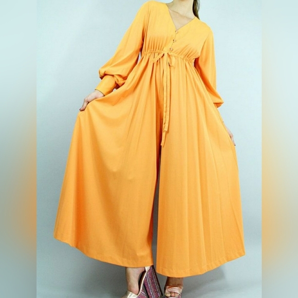 VANITY FAIR Vintage 50s Jumpsuit Glam Palazzo LOUNGE Jumper Size 12